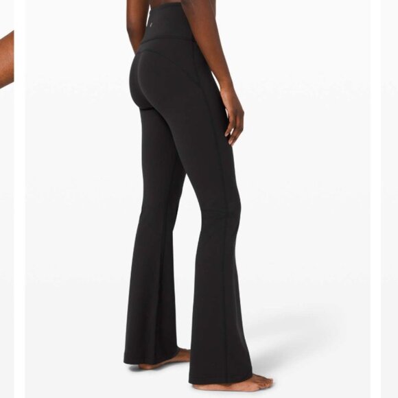 *FLAWED* Lululemon Groove Pant Flare Super High-Rise *Nulu Black - Picture 1 of 4